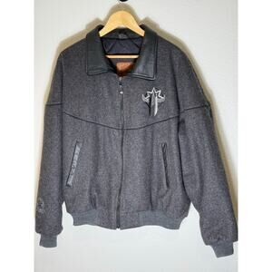 Vintage Men’s Mid-West Garment Co Southwest Embroidered Bomber Wool Size Large